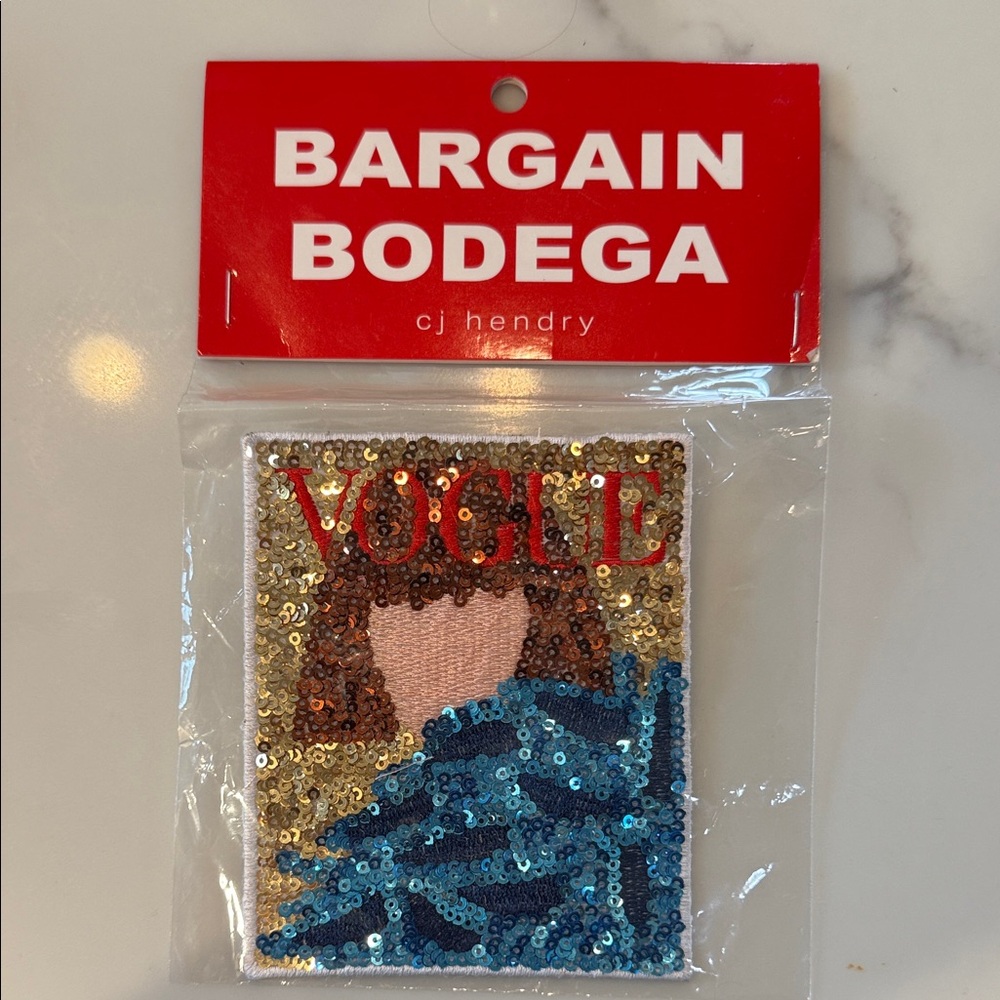 Cj Hendry Bargain Bodega Sequin Vogue Patch